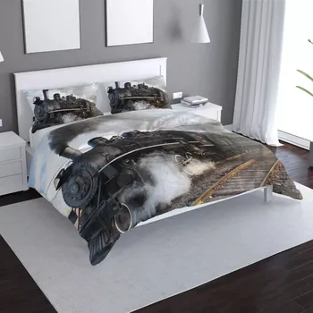 Povlečení Sablio Povlečení Parní lokomotiva - 140x220 / 90x70