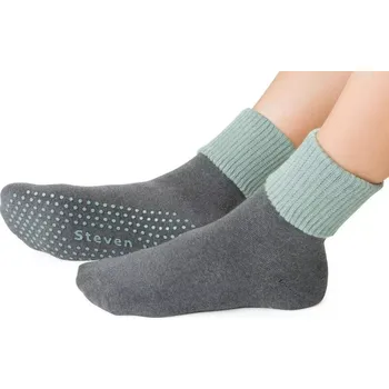 Dámské ponožky Dámské protiskluzové ponožky For Safety - 38-40 / tmavě šedá