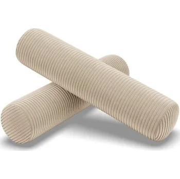 Polštář Sada dvou válcových polštářů Luxury krémová (2 ks)