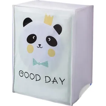 Ochranný potah na vrchem plněnou pračku 86 x 62 x 55 cm Motiv panda Zip nahoře i vpředu PEVA obal proti prachu a znečištění