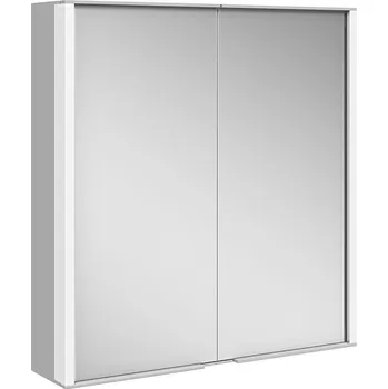 Koupelnový nábytek Zrcadlová skříňka Keuco Royal Match, 650 x 700 x 160 mm, stříbrně mořeno eloxováno