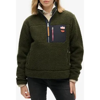 Oblečení a móda Superdry fleecová mikina Superdry černá | zelená 3490809