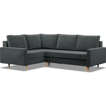 Sedací souprava Rohová rozkládací sedačka BLANK Elegant levá, tmavě šedá