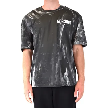 Pánská móda Moschino pánské tričko Moschino černá | bílá 3490897