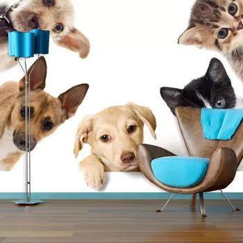 Tapeta Sablio Tapeta Štěňátka a koťátka - 125x75 cm