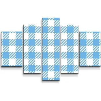 Obraz Sablio Obraz - 5-dílný Košilový vzor - 125x90 cm