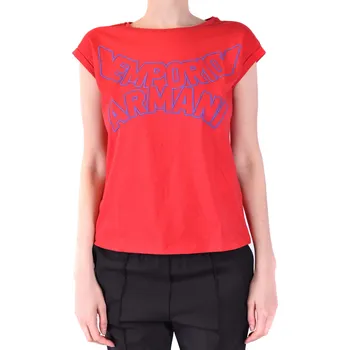 Dámské oblečení Červené triko Emporio Armani Emporio Armani modrá | červená 3491660