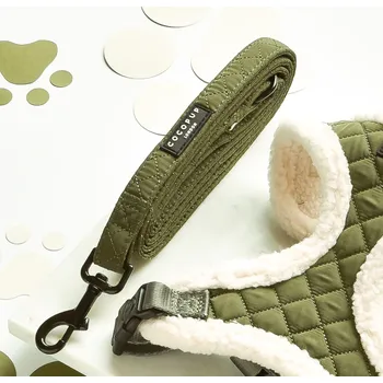 Vodítko pro psa Cocopup London Vodítko pro psy CocoPup Khaki Quilted