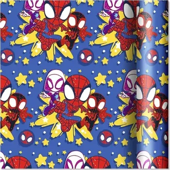 Balící papír Dárkový papír Vánoční MARVEL – 60 rolí, 2 m × 70 cm