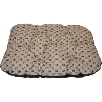 Pelíšek pro psa Axin Trading Podložka pro psa voděodolná zaoblená 80x60 cm Barva potahu: Tlapka béžová