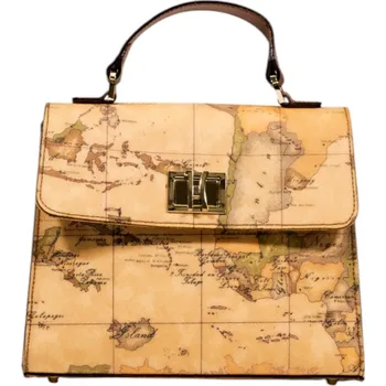 Kabelka Alviero Martini Prima Classe kabelka Alviero Martini Prima Classe hnědá | zelená | krémová 3490423