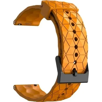 Silikonový řemínek 20 mm pro Samsung Galaxy Watch 6 40/44 mm Watch 5 40/44 mm Watch 4 Classic 42/46 mm Watch 3 41 mm Active 40/44 mm oranžová