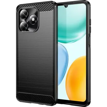 Pouzdro na mobilní telefon Techsuit karbon silikon Honor X5c Plus černý