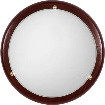 Stropní kulaté LED osvětlení BIANCA - 16W, 6500K (studená bílá), 40cm, kulaté, wenge