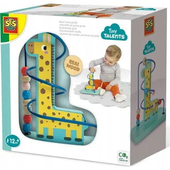 Dřevěná hračka SES CREATIVE - Labyrint se žirafou