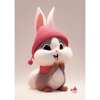 Obraz Diamantová Výšivka 5D Malování Diamanty Králíček