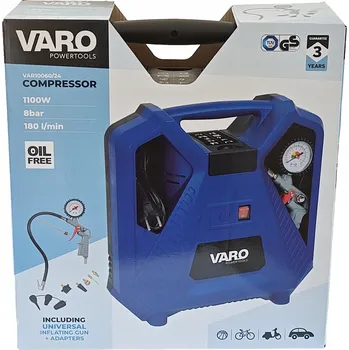 Kompresor Bezolejový kompresor Varo Kompresor 10 l, 8 bar