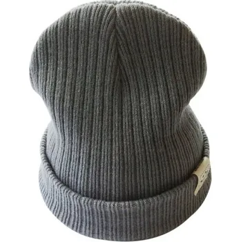 Pokrývka hlavy Dětská zimní beanie čepice šedá