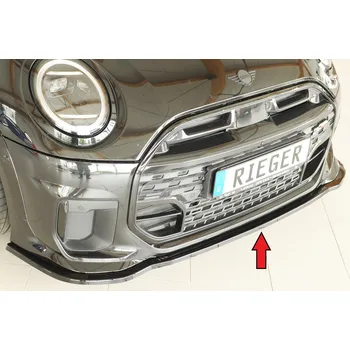 Nárazník Rieger lipa pod přední nárazník pro Mini Cooper S FM6 convertible (F67), 03/24-, plast ABS lakovaný do černé lesklé barvy