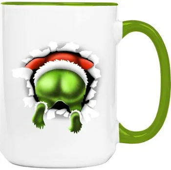 Pánské tričko T-shock Hrnek velký barevný s potiskem Zadek Grinche 340 ml 1 ks Zadek Grinche