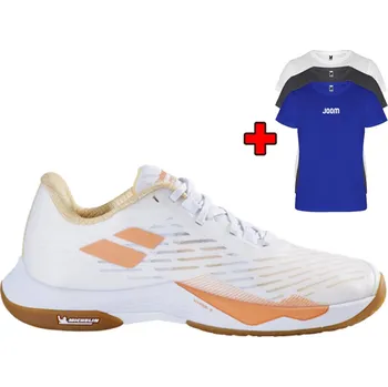 Dámské tenisky Babolat Shadow Tour 5 Women White/Yellow - 40