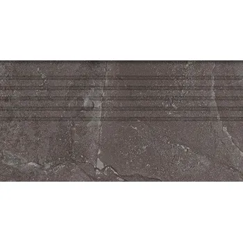 Obklad Tubadzin Grand Cave graphite schodovka 59,8x29,6x0,8 (6005347)