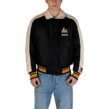 Pánská bunda Pánská bunda Boss Boss černá | krémová 3491810