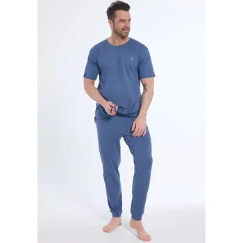 Pyžamo Cornette Lofoten - Džínové - krr - pánské, džínovina S i384_10387031