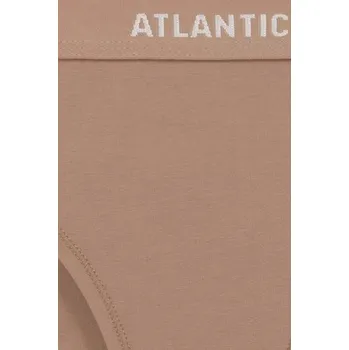 Kalhotky 3 PACK kalhotky Atlantic 3CLP-012B - bavlna Béžová-ecru 2XL