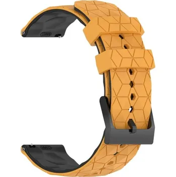 Ostatní příslušenství k chytrým hodinkám Silikonový řemínek 20 mm pro Samsung Galaxy Watch 6 40/44 mm Watch 5 40/44 mm Watch 4 Classic 42/46 mm Watch 3 41 mm Active 40/44 mm černo-žlutá