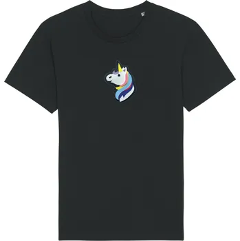 Dámské tričko Tričko Pískací jednorožec černé M