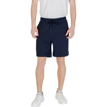 Pánské kraťasy Boss pánské bermudy Boss modrá | bílá 3491753