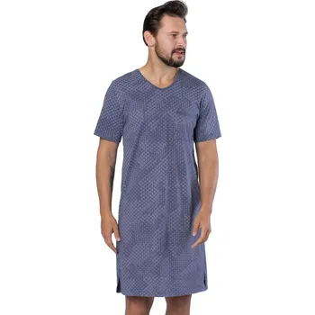 Pánské pyžamo Hotberg Pánská noční košile Antoni 1680 – Styl & pohodlí Barva/Velikost: šedá / XL