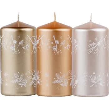 Svíčka Válec 60x120mm potisk větvička mix, svíčka