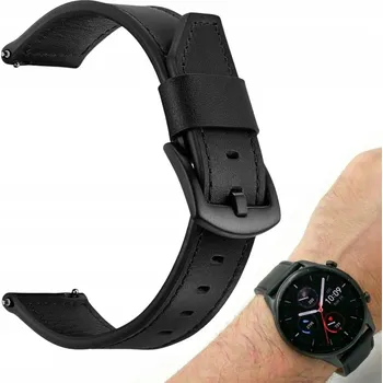 KOŽENÝ ŘEMÍNEK PRO HODINKY AMAZFIT GTR 4 3 PRO 2 XIAOMI MI WATCH S1 S3 PÁNSKÝ