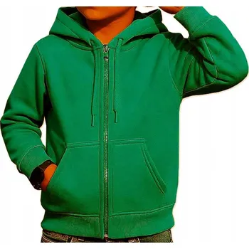 Chlapecká mikina Dětská mikina bavlna F26 Collection, zelená, velikost 134