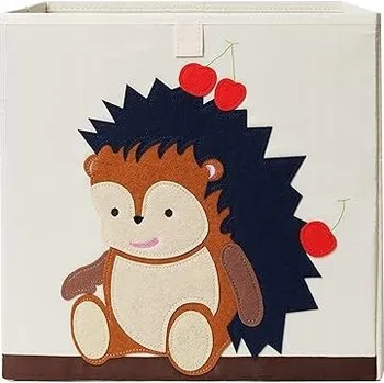 Úložný box SKLÁDACÍ KOŠ NA HRAČKY KRABIČKA ÚLOŽNÝ PROSTOR ORGANIZÉR NA HRANÍ JEŽEK