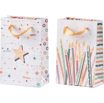 Dárková taška Dárková taška 100×150 mm – párty motivy, mix barev