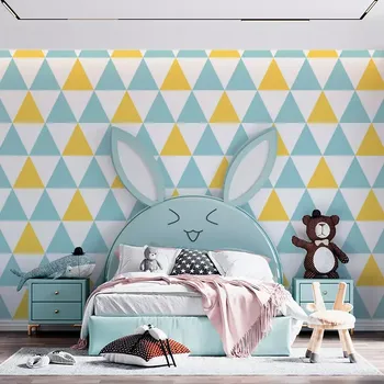 Tapeta Sablio Tapeta Dvoubarevné trojúhelníky - 125x75 cm