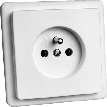 Elektrická zásuvka Jednozásuvka panelová SEZ Standard Z3211, bílá