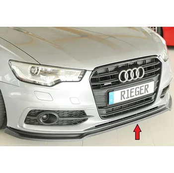 Nárazník Rieger lipa pod přední nárazník pro Audi A6 4G, C7 sedan, 11/10-08/14, plast ABS bez povrchové úpravy