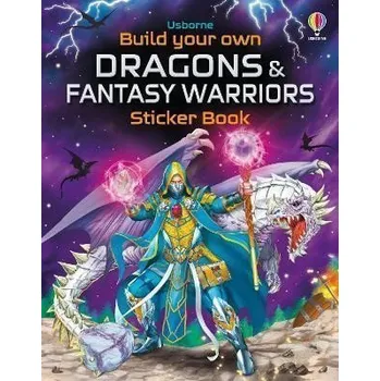 Cizojazyčná kniha Build Your Own Dragons and Fantasy Warriors Sticker Book
