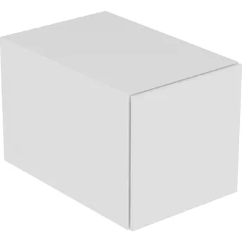 Koupelnový nábytek Boční skříňka Keuco Edition 11, 350 x 350 x 535 mm, bílá/sklo bílé