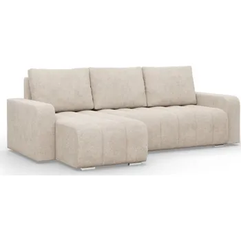 Sedací souprava Rohová rozkládací sedačka ABRIELLE levá, béžová