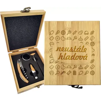 Víno Sablio Dárková sada na víno Neustále hladová: 147×168×49 mm