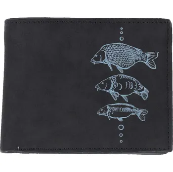 Peněženka Giants fishing Peněženka černá tři kapři Black Wallet Three Carps