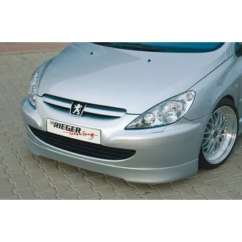 Nárazník Rieger spoiler pod přední nárazník pro Peugeot 307 break, combi, convertible CC, sedan před faceliftem, r.v. 04/01-04/05, plast ABS bez povrchové úpravy
