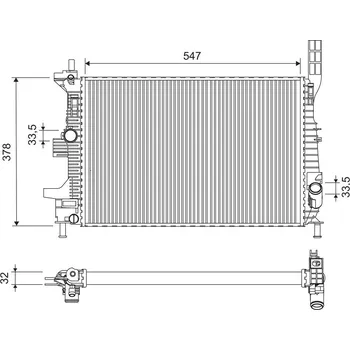 Chladič motoru Chladič, chlazení motoru VALEO 701675