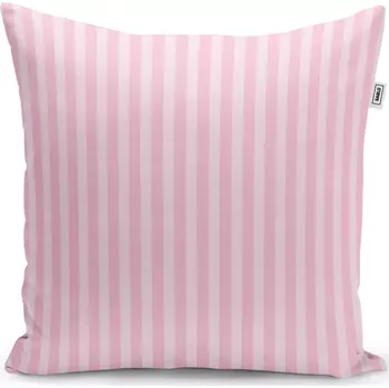 Polštář Sablio Polštář Růžové pruhy - 40x40 cm