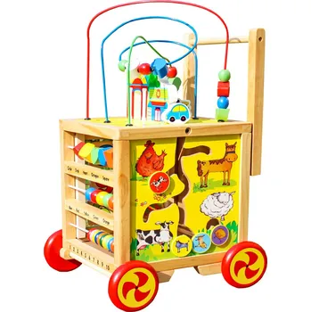 Dětské chodítko Dřevěné chodítko Kostka Chodítko/Odrážedlo Vzdělávací Interaktivní pro Děti